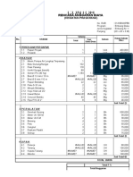 Contoh RAB Embung Desa 2018