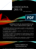 Fuga Disociativa y Trastorno de Identidad Disociativo