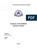 Analysis of The KINDER Product Market