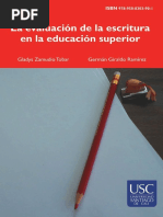 Evaluación de La Escritura en La Educación Superior: Germán Giraldo Ramírez y Gladys Zamudio Tobar