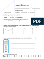 Evaluare Clasa 6 Fizica 2 CES