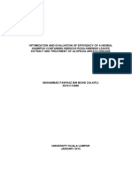 Optimization and Evaluation of Efficiency of A Herbal Shampoo Containing Hibiscus Rosa-Sinensis Leaves Extract and Treatment of Alopecia Areata Disease