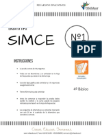 Ensayo Simce Nº1 LENGUAJE 4º Básico PDF