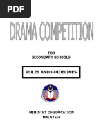 Drama Rules and Regulations