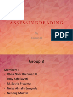 Assessing Reading Grup 8