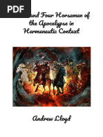 Jesus and Four Horsemen of The Apocalypse in Hermeneutic Context