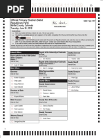 Moffat County Sample Ballots