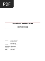 Informe Servicios Mina Combustibles