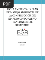 Ficha Ambiental y Plan de Manejo Ambiental de La Construccion Del