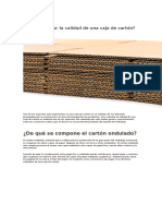 Cómo Calcular La Calidad de Una Caja de Cartón