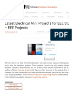 List of EEE Mini Projects For Electrical Engineering Students