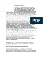 Constitución Legal de Las Empresas Constructoras