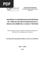 2012 - Aguinaga - Desarrollo Psicomotor en Estudiantes de 4 Años de Una Institución Educativa Inicial de Carmen de La Legua y Reynoso