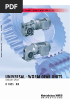 NORD Universal Worm Gear Units Catalogue