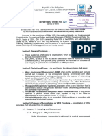 Dept Order No - 160-16 Guidelines On The Accreditation of Consulting Organizations To Provide Work Environment Measurement (WEM) Services PDF