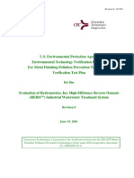 U.S. Environmental Protection Agency Environmental Technology Verification Program For Metal Finishing Pollution Prevention Technologies Verification Test Plan