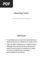 Resulting Trusts