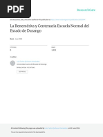 Luis Quiñones La Benemérita y Centenaria Escuela Normal Del Estado de Durango