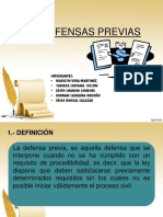 Defensas Previas