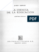 John Dewey La Ciencia de La Educación