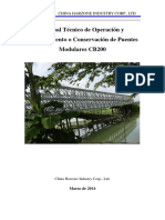 4.0 Manual Tecnico de Operacion y Mantenimiento o Conservacion de Puentes Modulares