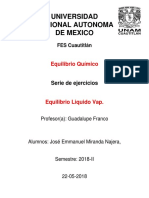 Serie Equilibrio Químico LIQ-VAP I.Q. Fes Cuautitlan 