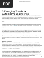 3 Emerging Trends Automotive Engineering