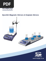 SciQuip GyroStir Magnetic Hotplate Stirrers Brochure 2012