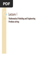 Mathematical Modeling and Engineering Problem Solving