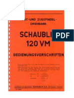 Schaublin 120 VM Full Manual