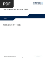 Mark Schemes Summer 2008: IGCSE Chemistry (4335)