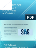 Sociedades Por Acciones y Sociedades Anonimas