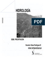 Sesión 2 - HIDROLOGÍA - Precipitación