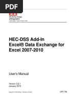 HEC-DSS Excel Data Exchange Add in For Excel 2007-2010 v3.2.1