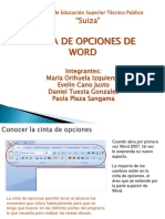 Cinta de Opciones de Word