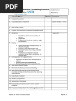 Appendix 10 - Warfarin Counselling Checklist