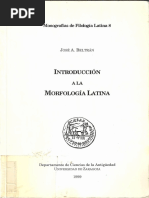 Beltrán, J.a.-1999 - Introducción A La Morfología Latina