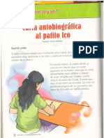 Carta Autobiografica Al Patito Feo