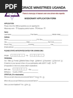 Missionary Application Form