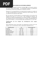 Coeficiente de Eficiencia Calculo WAIS