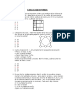 Ejercicios de Razonamiento Matemático