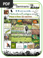 Iniciación en Horticultura Ecológica para Pequeños Huertos. (I)