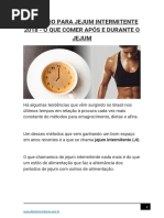 Cardápio para Jejum Intermitente 2018 - O Que Comer Após e Durante o Jejum