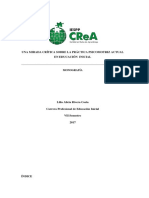 Monografía UNA MIRADA CRÍTICA SOBRE LA PRÁCTICA PSICOMOTRIZ ACTUAL EN EDUCACIÓN INICIAL