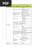 Tabla de Clasificacion de Yacimientos Minerales