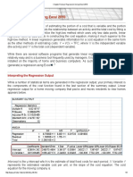 Chapter 6 Linear Regression Using Excel 2010-GOOD