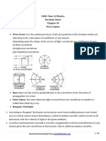 12 Physics Notes Ch10 Wave Optics