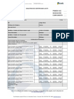 Planilla Solicitud Certificados