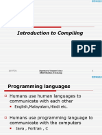 UNIT I - Introduction To Compiling 1