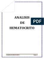 Analisis de Hematocrito